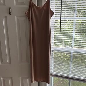 Elegant Nude Slip Dress